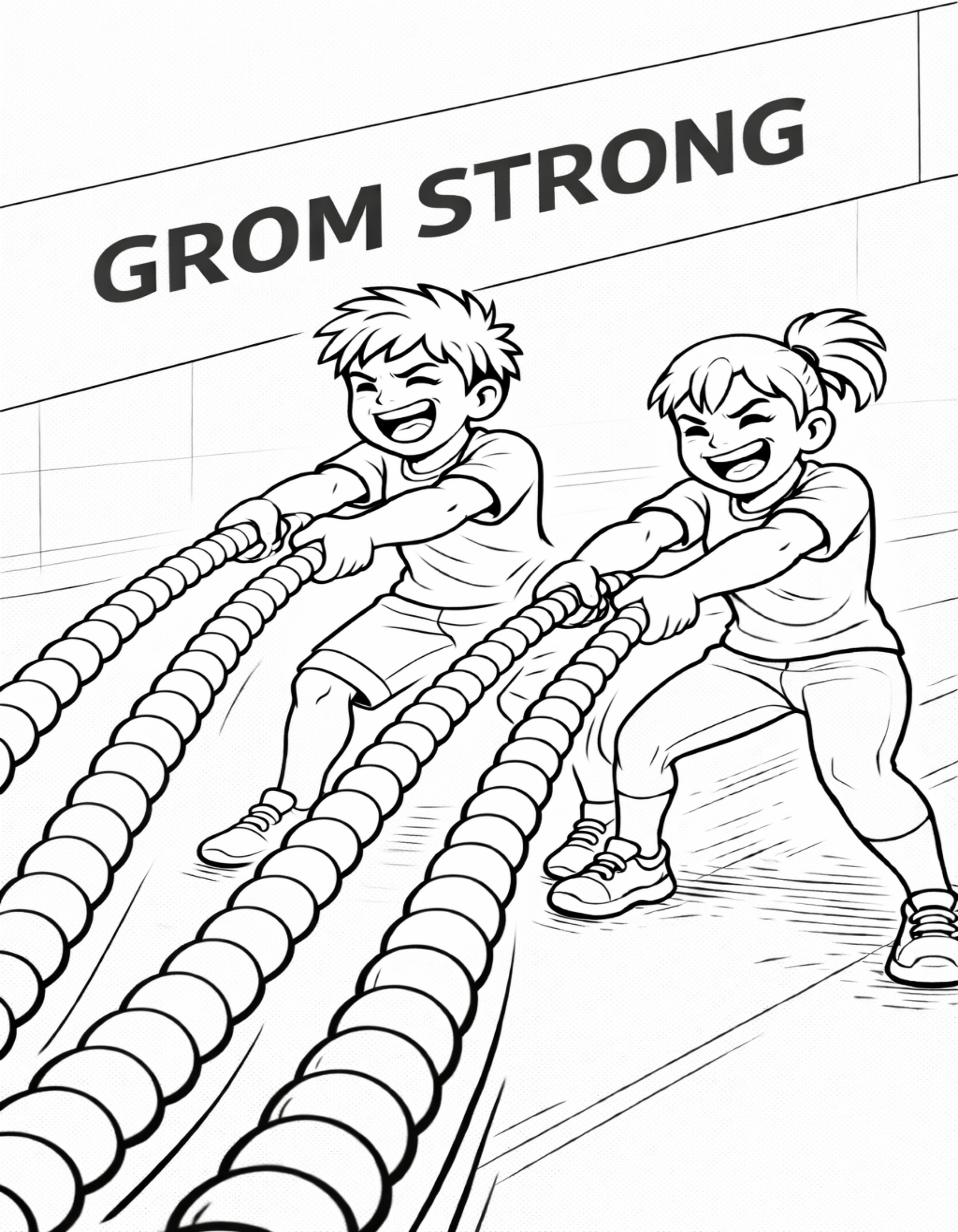 Gym Coloring Book for Kids & Adults | Adventure Groms | 50 Pages