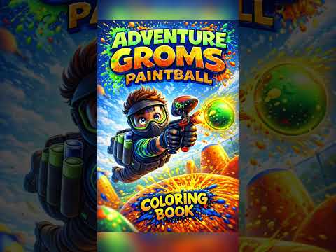 Paintball Coloring Book for Kids & Adults | Adventure Groms | 66 Pages