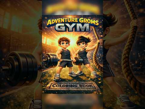 Gym Coloring Book for Kids & Adults | Adventure Groms | 50 Pages